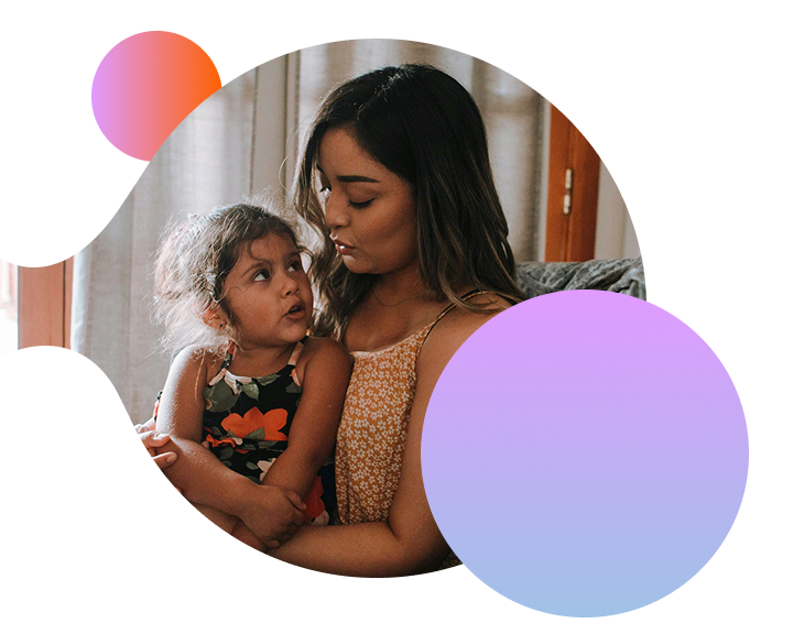 woman with kid